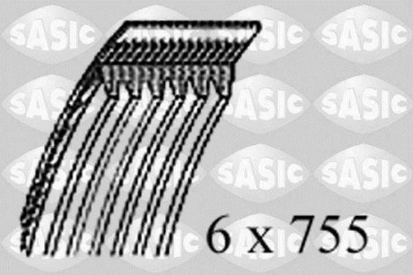 Ремень генератора 1.4/1.6 95-04 SASIC 1770065 (фото 1)