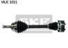 SKF SEAT піввісь лів. L=535mm 22 зуб. CORDOBA 1.8 i 16V 93-96, TOLEDO I 1.6 i 93-99, VW CORRADO 2.0 i 91-95, GOLF II 1.8 86-90 VKJC 1011