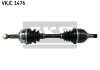 SKF OPEL піввісь лів. з ABS L=558mm 22/22 зуб. COMBO 1.7 D 94-01, TIGRA 1.4 97-00 VKJC 1476