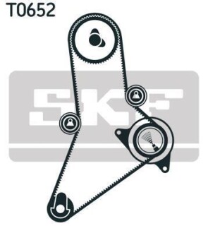 Роликовий модуль натягувача ременя (ролик, ремінь) SKF VKMA 02384 (фото 1)