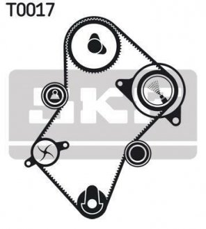 Роликовий модуль натягувача ременя (ролик, ремінь) SKF VKMA 03241