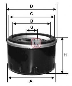 Фільтр масляний VW "2,8 "97-02 SOFIMA S3482R (фото 1)