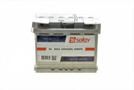 Стартерна батарея (акумулятор) Solgy 406019 (фото 1)