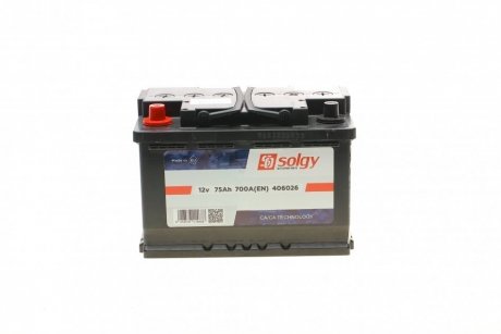 Стартерна батарея (акумулятор) Solgy 406026 (фото 1)