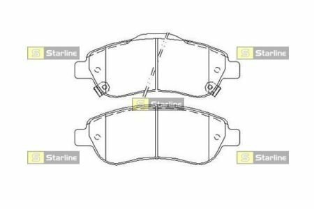 Гальмівні колодки дискові STARLINE BD S455