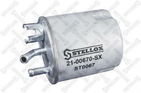 21-00670-SX STELLOX Фильтр. топливный Nissan X-Trail 2.2DCI 03>
