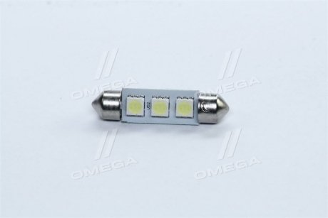 Лампа LED Софітні C5W 24V T11x39-S8.5 (3 SMD size5050) білий <> TEMPEST Tmp-13T11-24V (фото 1)