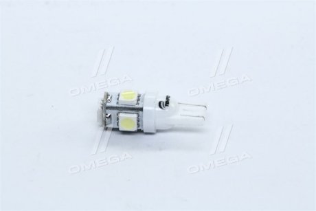 Лампа LED б/ц габарит и панель приборов T10 5SMD W5W 12V WHITE <> TEMPEST Tmp-14T10-12V (фото 1)