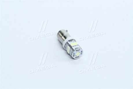 Лампа LED габарит, підсвічування панелі приладів T8-03 9SMD (розмір 3528) T4W (BA9s) білий 24V <TEMP TEMPEST Tmp-33T8-24V