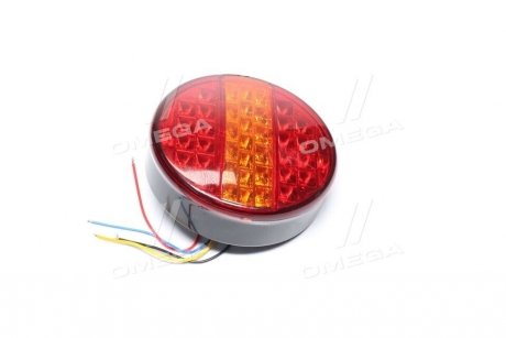 Ліхтар задній круглий LED жовтий 24v TEMPEST TP 56-12-58