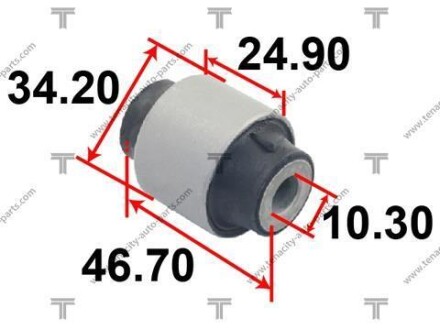 Сайлентблок важеля honda k8 civic 95-00 TENACITY AAMHO1009 (фото 1)