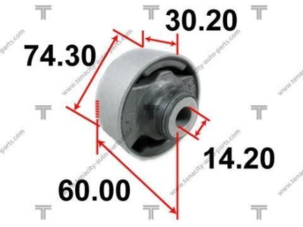 Сайлентблок важеля honda k20 accord 02-07 TENACITY AAMHO1018