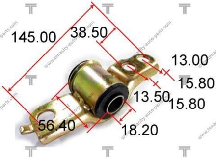 Сайлентблок рычага mazda 323 1.6/1.8 90-94 TENACITY AAMMA1005 (фото 1)