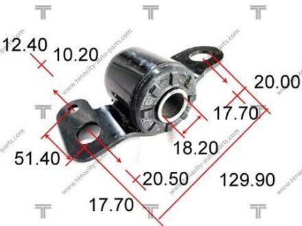 Сайлентблок важеля toyota corona 1.6/2.0 87-92 TENACITY AAMTO1001