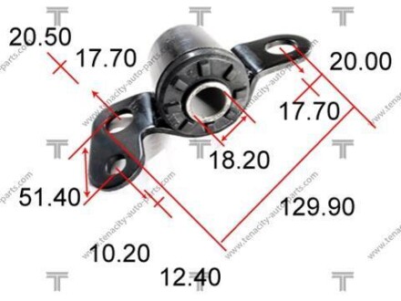 Сайлентблок важеля toyota corona 1.6/2.0 87-92 TENACITY AAMTO1002