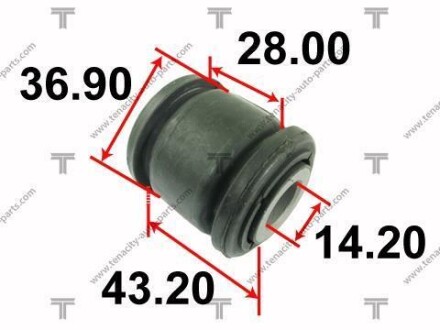 Втулка рейки рульової toyota camry 01-11 TENACITY AAMTO1077 (фото 1)