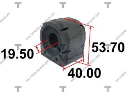 Втулка стабілізатора гумова TENACITY ASBMA1022 (фото 1)