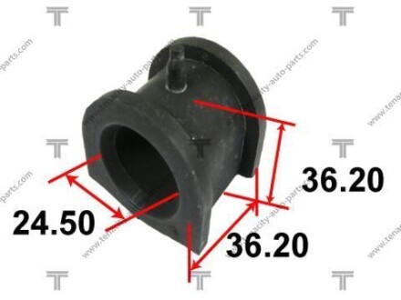 Втулка стабілізатора mitsubishi lancer 01-06 TENACITY ASBMI1006