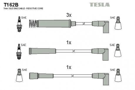 Комплект кабелiв запалювання TESLA T162B (фото 1)