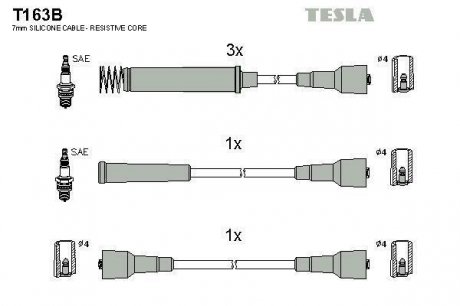 Провод высокого напряжения TESLA T163B