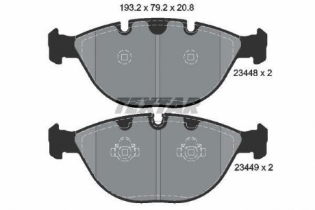 Гальмівні колодки дискові TEXTAR 2344801 (фото 1)