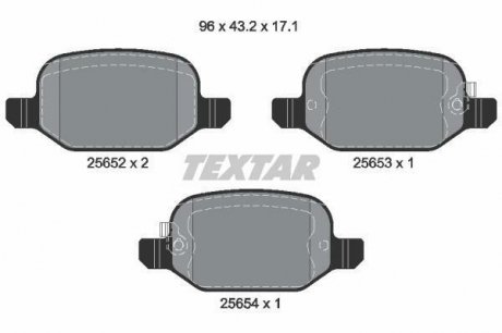 Гальмівні колодки дискові TEXTAR 2565201