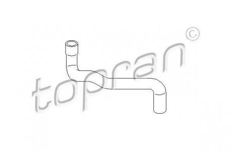 Патрубок системы охлаждения TOPRAN 109010 (фото 1)