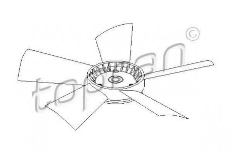 Крильчатка вентилятора радіатора TOPRAN 401191