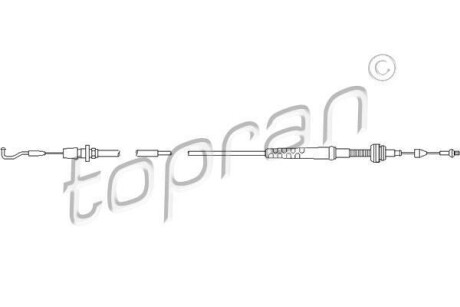 Трос газа TOPRAN 102 647