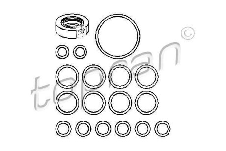 Комплект прокладок TOPRAN 107356