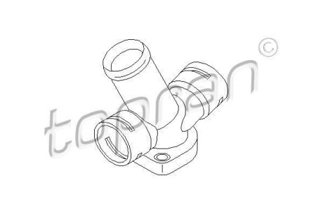 Фланець патрубка охолоджувальної рідини TOPRAN 107613