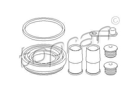 Ремкомплект, тормозной суппорт TOPRAN 108348