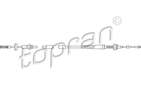 Трос педалі газу TOPRAN 109853