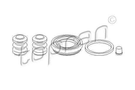 Ремкомплект, тормозной суппорт TOPRAN 109970