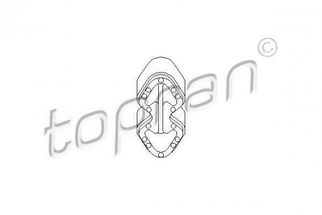 Кронштейн, глушник TOPRAN 111592 (фото 1)