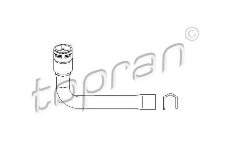 Патрубок радиатора TOPRAN 111975