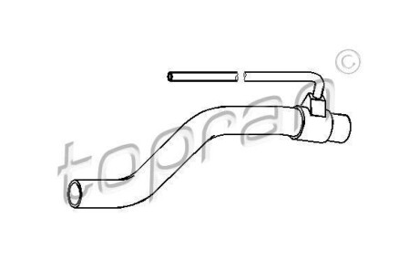 Шланг радіатора (система охолодження) TOPRAN 111978