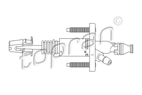 Циліндр зчеплення TOPRAN 207632