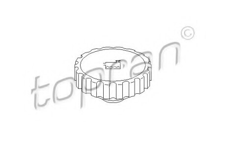 Крышка бачка расширительного TOPRAN 400 255