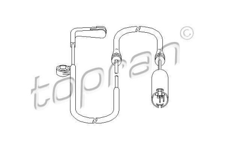 Датчик зносу гальмівних колодок TOPRAN 500667