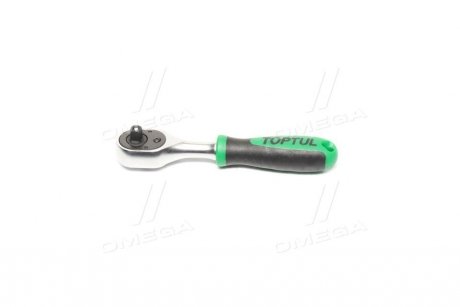 Трещотка 1/4" 36 зубцов (пластиковая масло-бензостойкая ручка) Toptul S135
