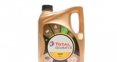 Моторное масло Quartz Ineo First 0W-30 синтетическое 4 л TOTAL 213834 (фото 1)