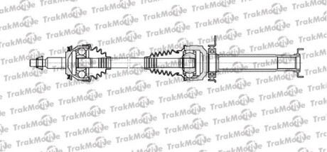 VW Полуось прав. 857мм 38/26 зуб MULTIVAN V 2.0 TDI 09-15, TRANSPORTER V 2.0 03-15 Trakmotive 30-1099