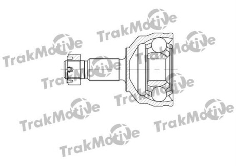 CITROEN Шрус наружный к-кт с ABS 27/39 зуб. Jumpy,Fiat Scudo,Peugeot Expert 95- Trakmotive 40-0572