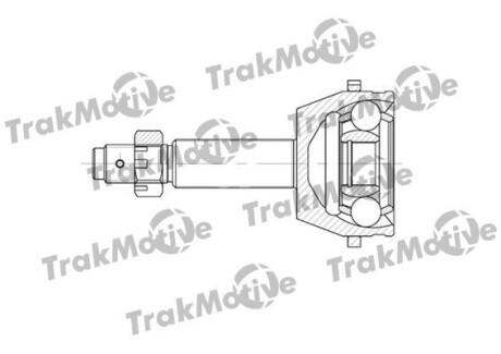 FORD Шрус наружный к-кт 28/28 зуб. с ABS 48 зуб. TRANSIT 2.2 TDCi 06-14 Trakmotive 40-0583