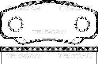 Колодки гальмівні задні TRISCAN 811010533 (фото 1)