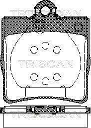 Колодки гальмівні дискові TRISCAN 8110 23018 (фото 1)