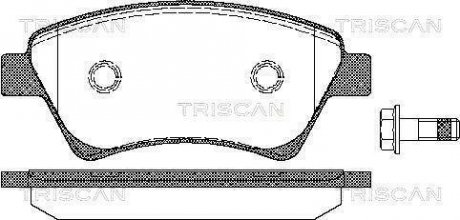 Колодки дискового тормоза TRISCAN 8110 25020 (фото 1)