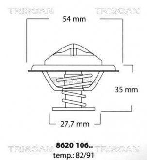 Термостат TRISCAN 8620 10682 (фото 1)