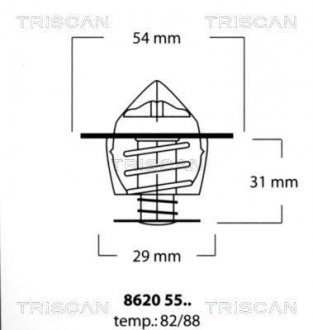 Термостат TRISCAN 86205588 (фото 1)